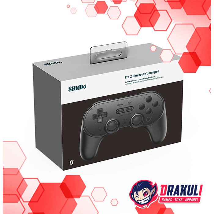 Jual 8Bitdo Pro 2 Bluetooth Gamepad - Black Edition (Switch/PC/Android ...