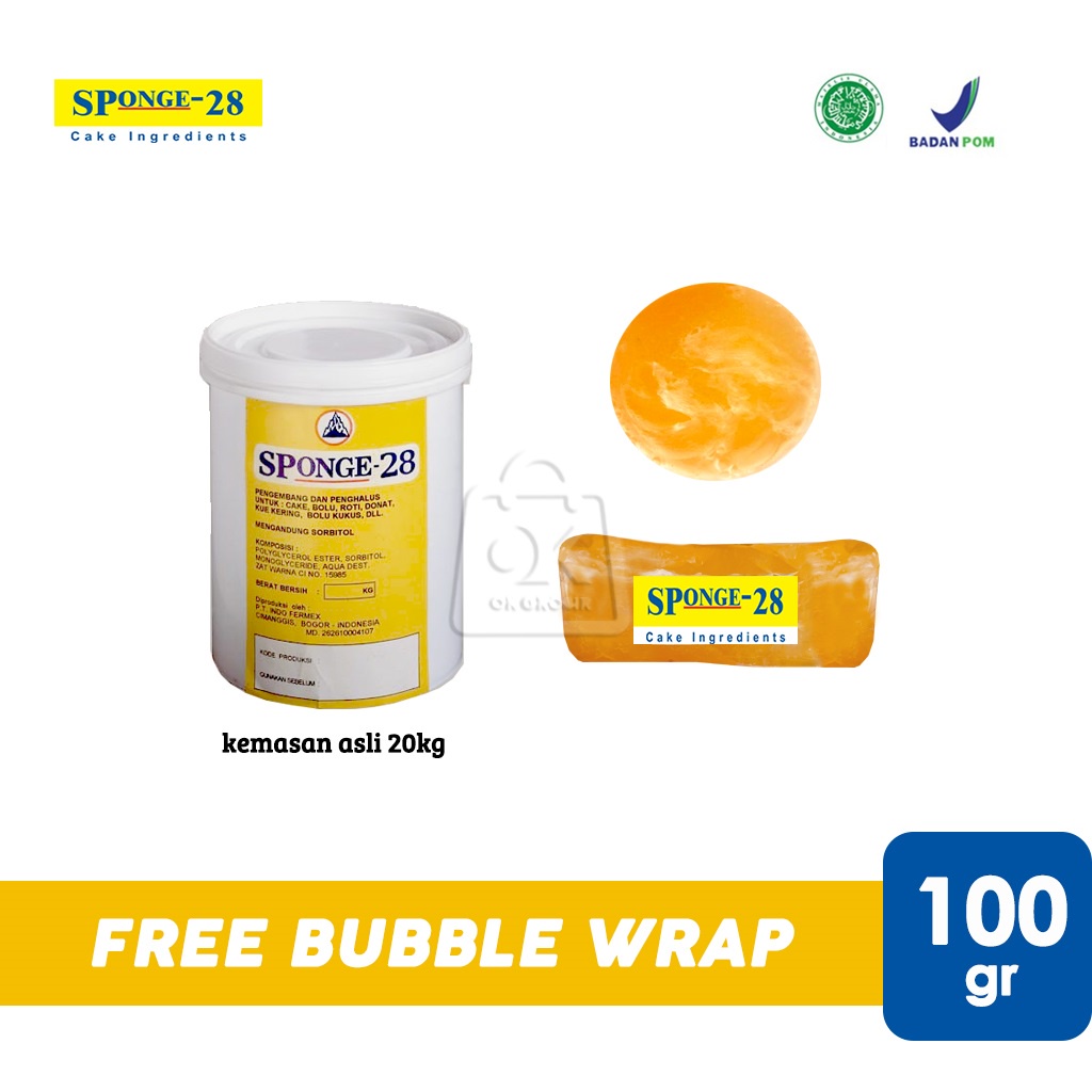 Jual SP Sponge 28 Cake Emulsifier / Pelembut Kue / Cake Improver (100 ...