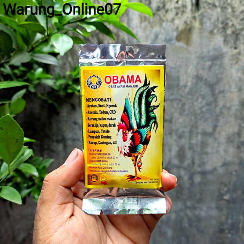 Jual OBAT AYAM SAKIT ARATAN SNOT DAN CRD Isi 6 sachet Obama Obat Ayam ...