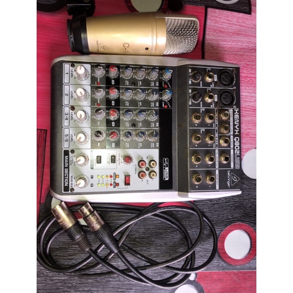 Jual Mic C1 Behringer + Mixer Behringer 2 channel (gratis kabel