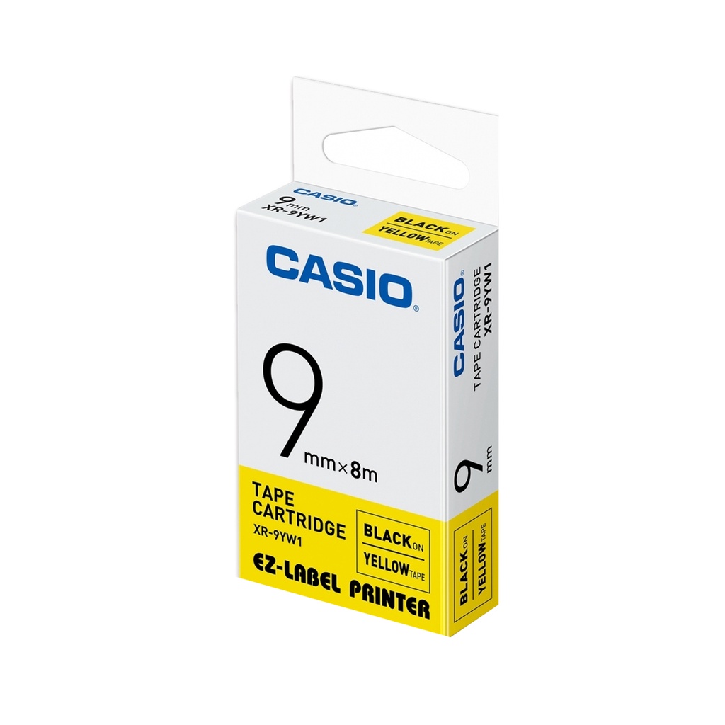 Casio XR-9YW1-Label Tape - Printer - Kuning - 9 mm