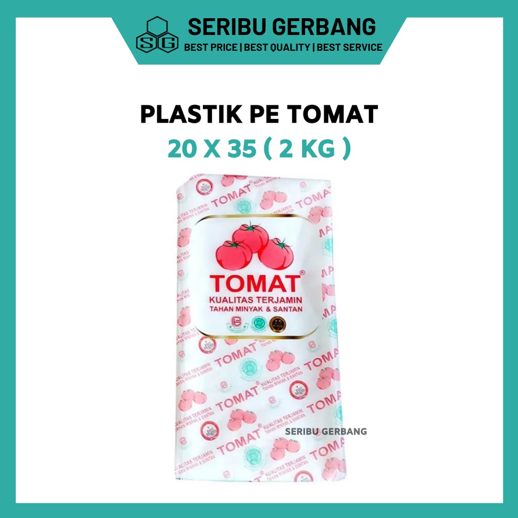 Jual PLASTIK PE MERK TOMAT 20 X 35 2 KG KANTONG PLASTIK AIR ES GULA KUAH Shopee Indonesia