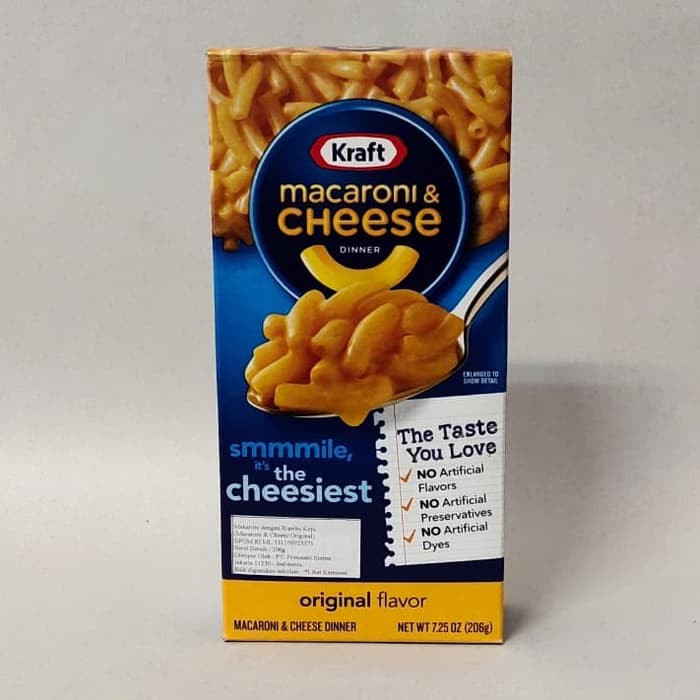 Jual KRAFT MACARONI & CHEESE DINNER ORIGINAL FLAVOR 206 GR | Shopee ...