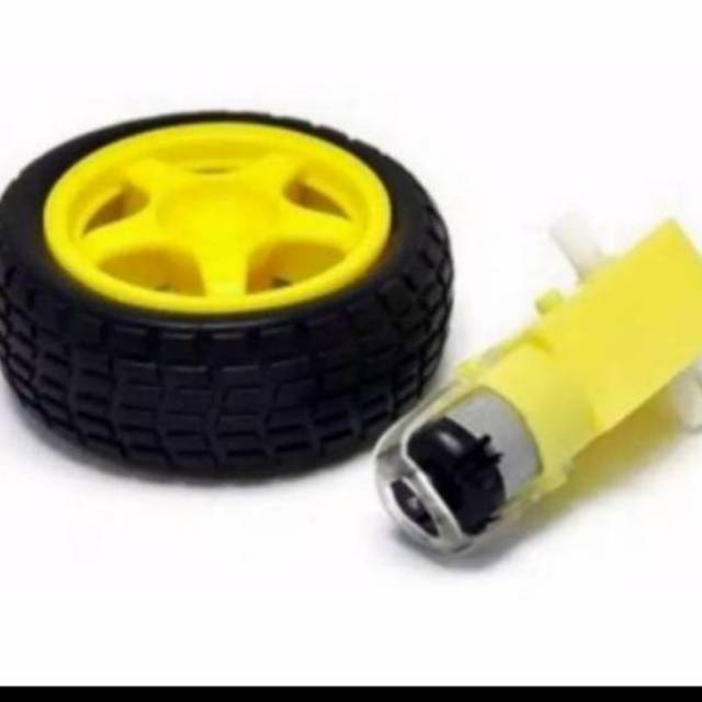 Jual Motor DC Gearbox dan Roda For Robot Arduino | Shopee Indonesia