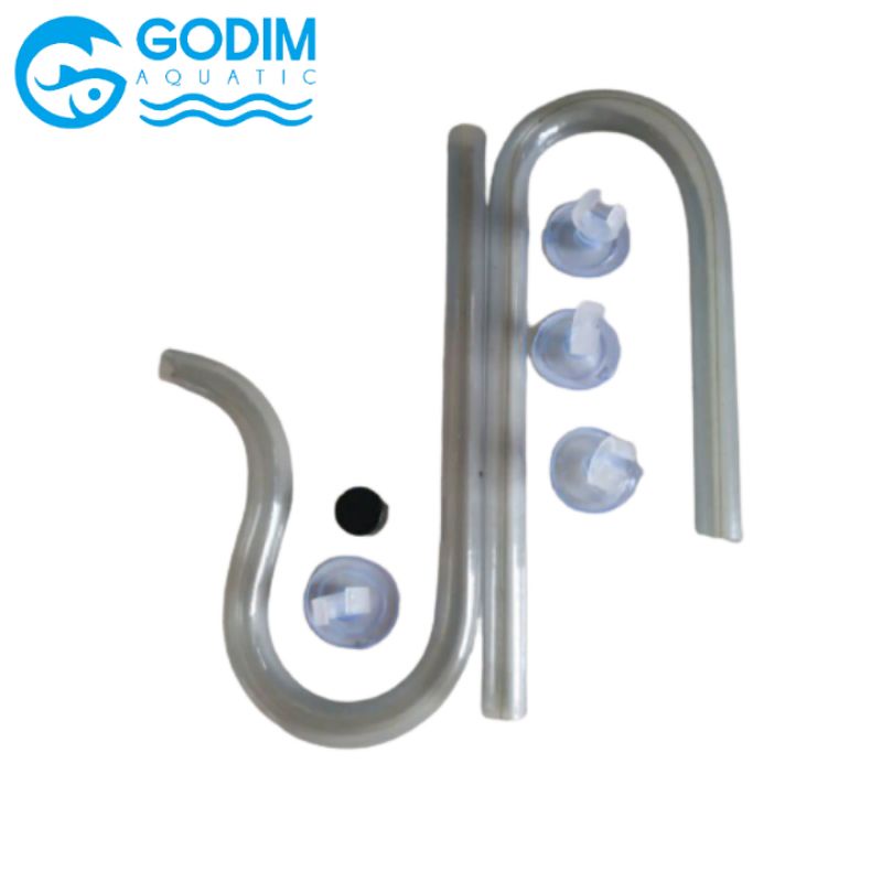 Lily Pipe Ablaufgarnitur Für Aquarium – 20 Mm Außendurchmesser, Glas, Für 19/25 Mm Schläuche
