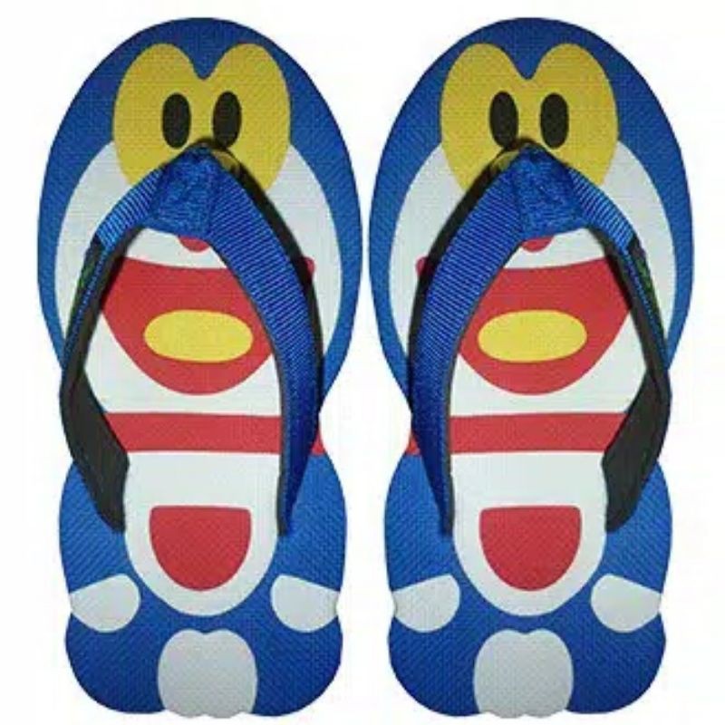 Jual Sandal Sancu Karakter Doraemon ( 1kg isi 3 atau 4 tergantung size