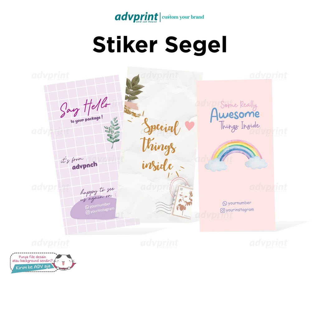 Jual STIKER SEGEL SEAL BOX LABEL PACKAGING STIKER BOX STIKER HAMPERS ...