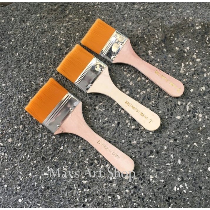 Jual Kuas Decoupage Nylon Kuas Lukis Lebar Rata Sejajar Nilon Akrilik ...