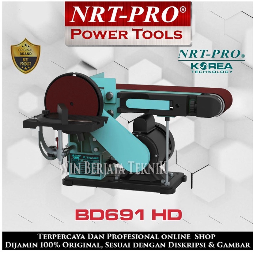 Jual Belt Sander & Disc Sander 6 Inch NRT PRO BD 691 HD ( 2 in 1
