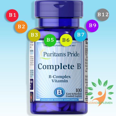 Jual Puritan's Pride COMPLETE B - Vitamin B Complex 100 Kaplet | B ...