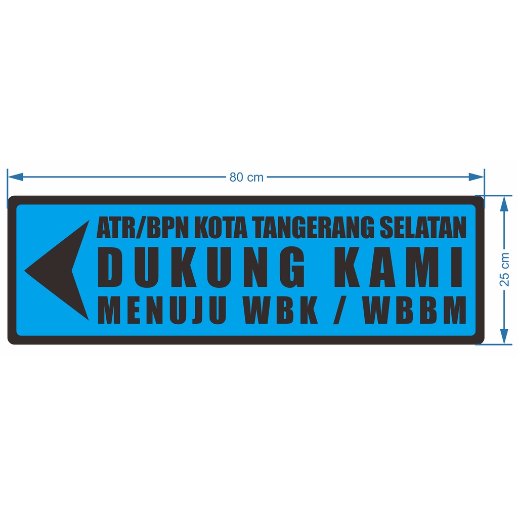 Jual CUSTOM SIGN ATR 25 X 80 cm | Shopee Indonesia