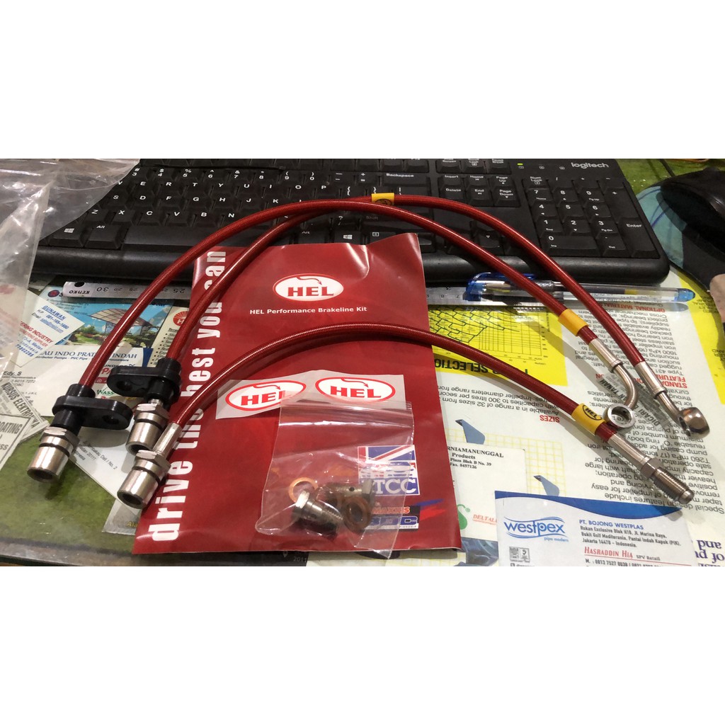 Jual SELANG REM RACING HELL INNOVA 2004-2015 ORIGINAL | Shopee Indonesia