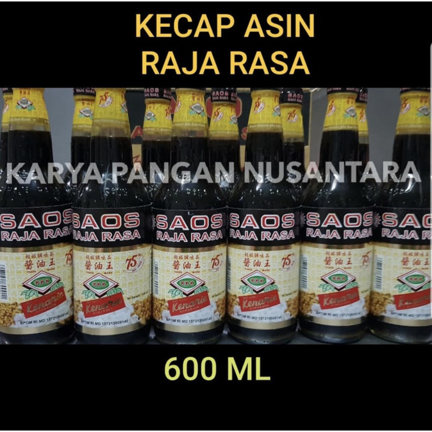 Jual KECAP ASIN SAOS RAJA RASA 600 ML / KECAP ASIN KKK KENARIE 600 ML ...
