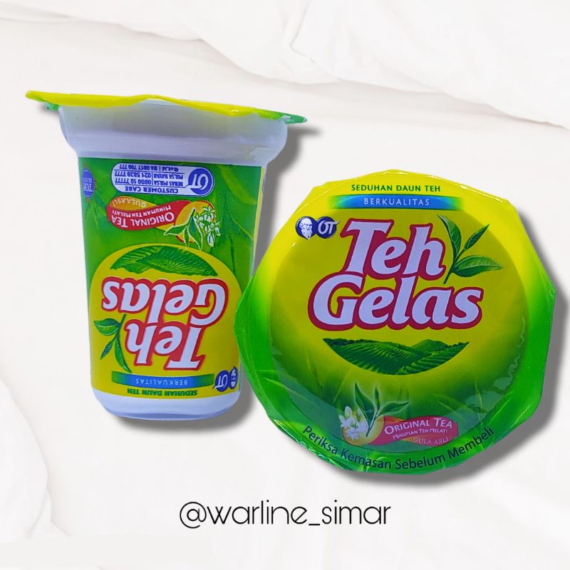 Jual Teh Gelas Original Tes Kemasan Gelas Plastik 160ml Shopee Indonesia 8810