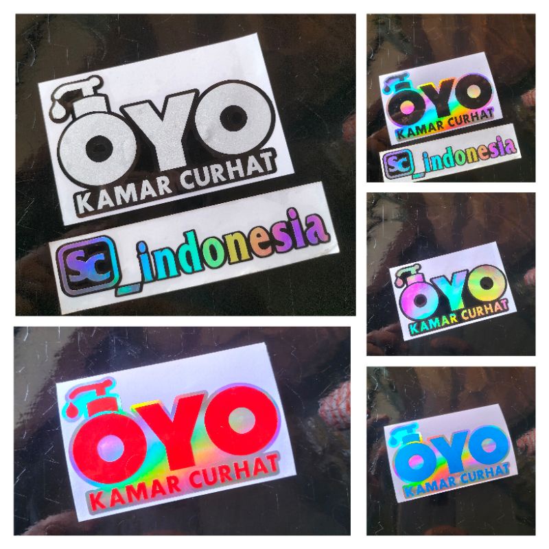 Jual STIKER CUTTING VIRAL OYO CURHAT | Shopee Indonesia