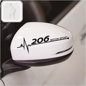 Jual Cutting Sticker Mobil Peugeot Motorsport Stiker Spion Kaca