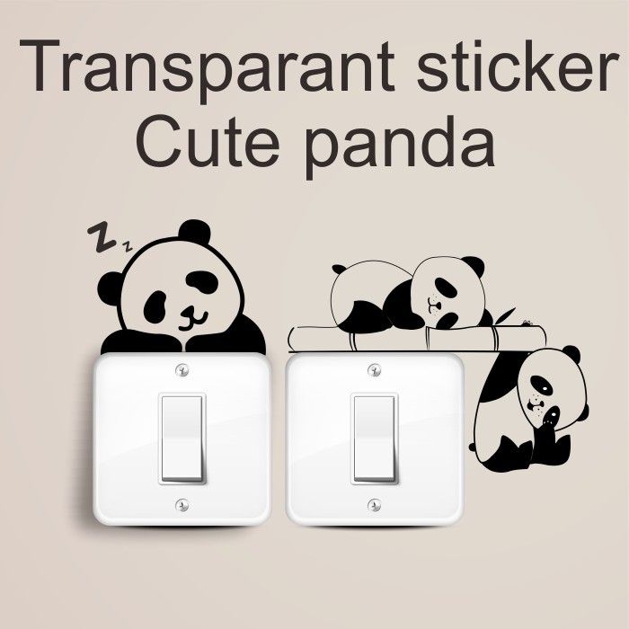 Jual Stiker Panda Lucu Sticker Switch Saklar Karakter Hiasan Dinding ...
