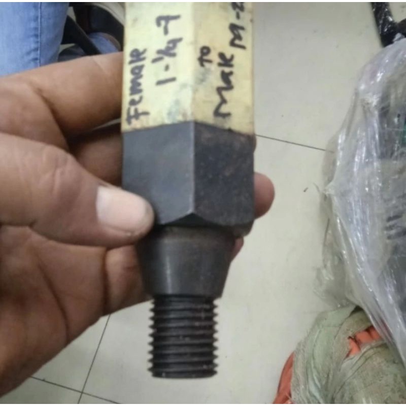 Jual Adaptor mesin coring sambungan mata coring drat luar 22 mm dalam ...