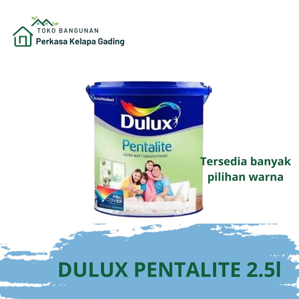 Jual Cat Tembok Dulux Pentalite Brilliant White 25 Liter Galon Juga Tersedia Warna Lainnya 4028