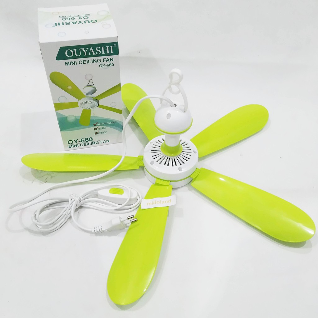 Jual Kipas Angin Gantung Mini Ceiling Fan 5 Baling 660 Midoland ...