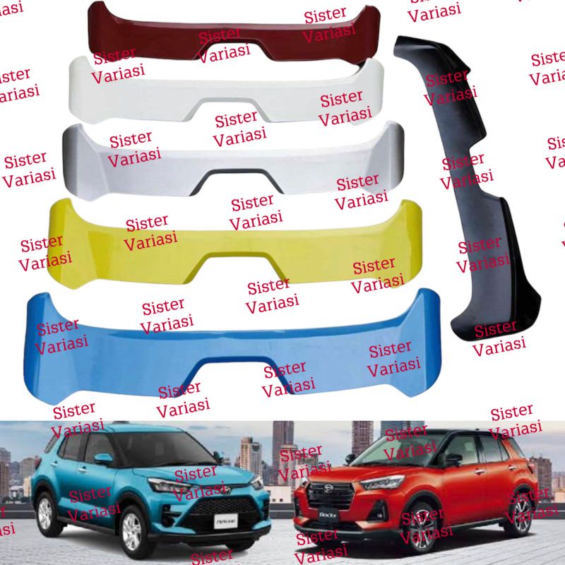 Jual Spoiler Raize Rocky 2021 2022 UP Warna Body Mobil | Shopee Indonesia