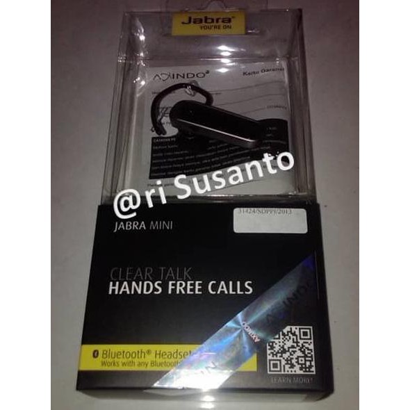 Jual HEADSET BLUETOOTH JABRA MINI MODEL OTE15 ORIGINAL 100