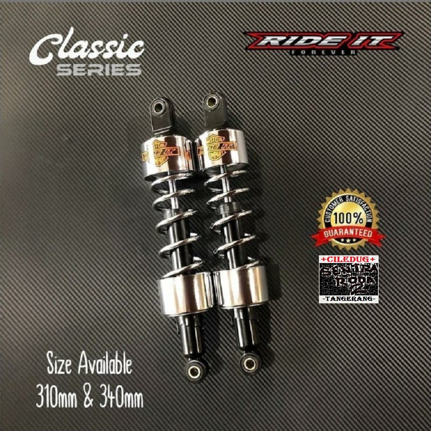 Jual Shock Classic Ride-iT Ukuran 310mm & 340mm / Shockbreaker Classic ...