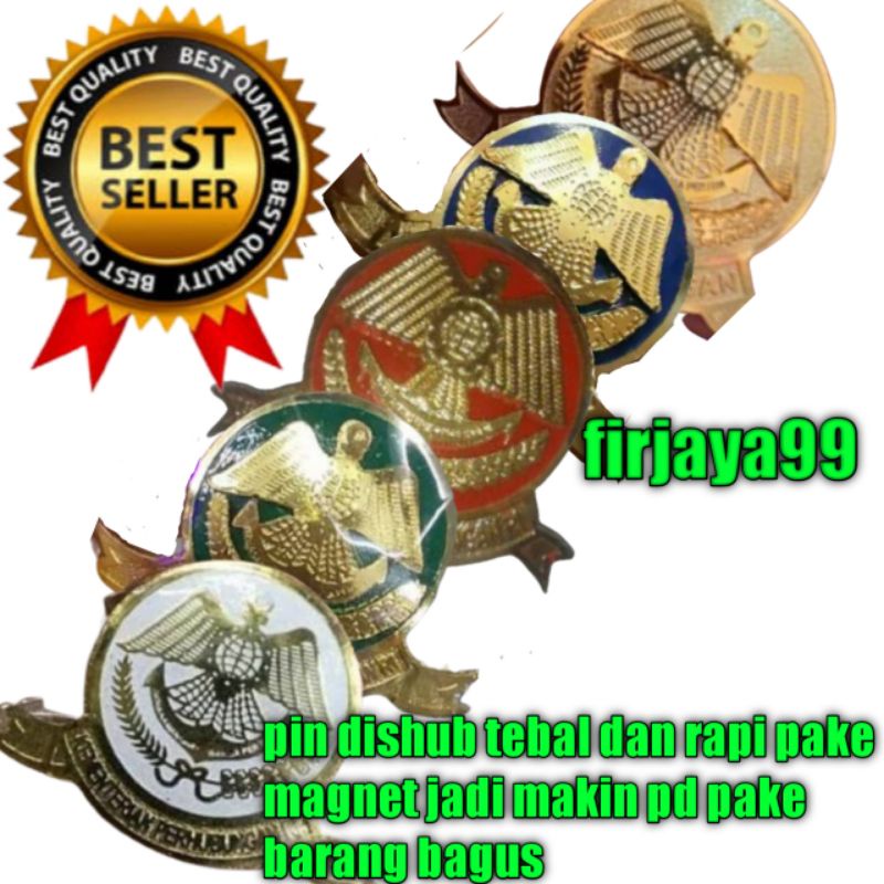 Jual pin dishub /pin kemenhub/pin perhubunggan lencana perhubunggan ...