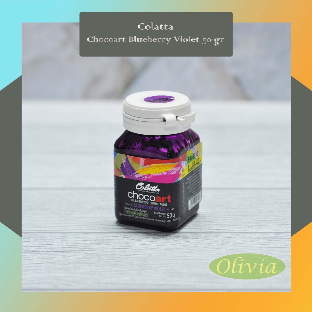 Jual Colatta Choco Art Pewarna Makanan Blueberry Violet 50 Gr Shopee