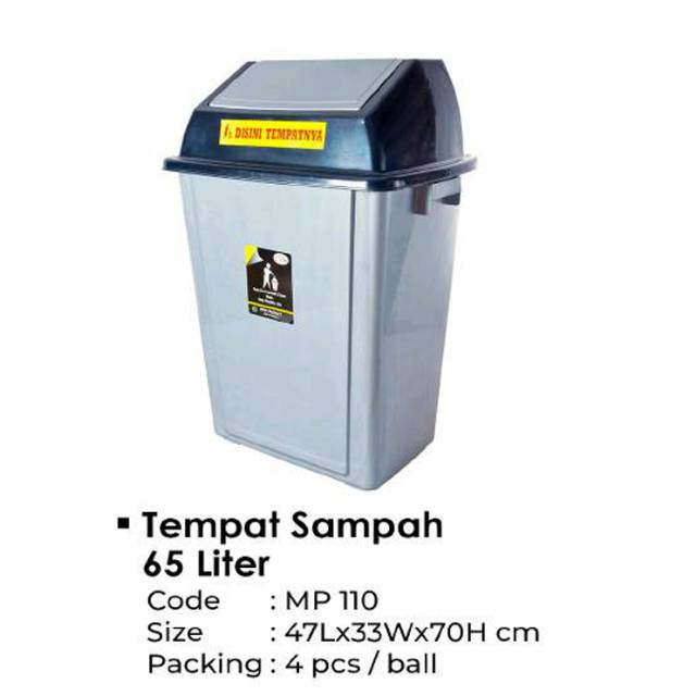 Jual Tempat Sampah 65 Liter Shopee Indonesia 3932