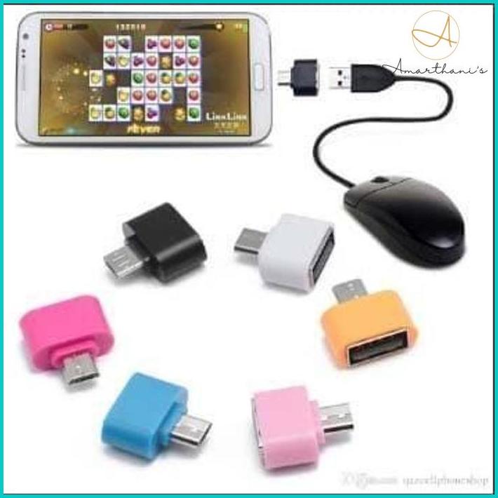 Jual Ac - Otg Mini Micro Usb Adapter Handphone Hp Smartphone On The Go ...