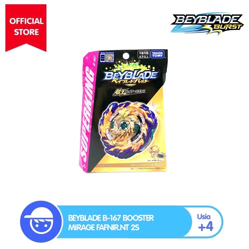 Jual Beyblade Burst Superking B-167 Booster Mirage Fafnir.Nt 2S Takara ...