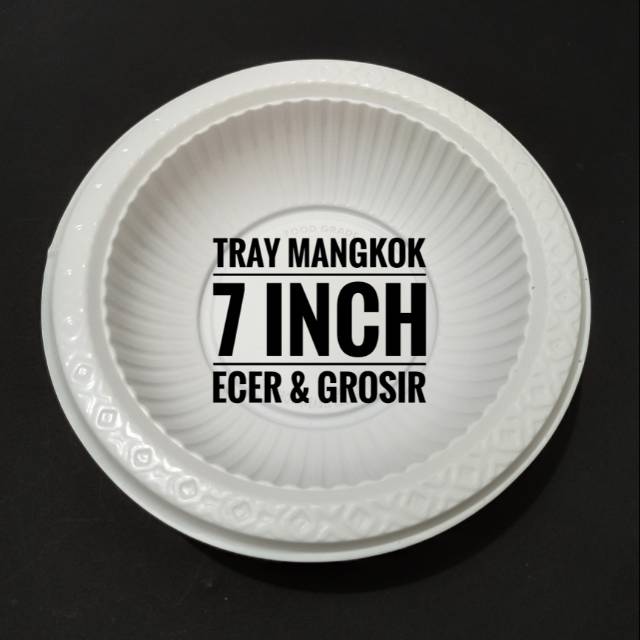 Jual Tray Mangkok Mangkuk Plastik Putih Susu Mangkok Sekali Pakai 7