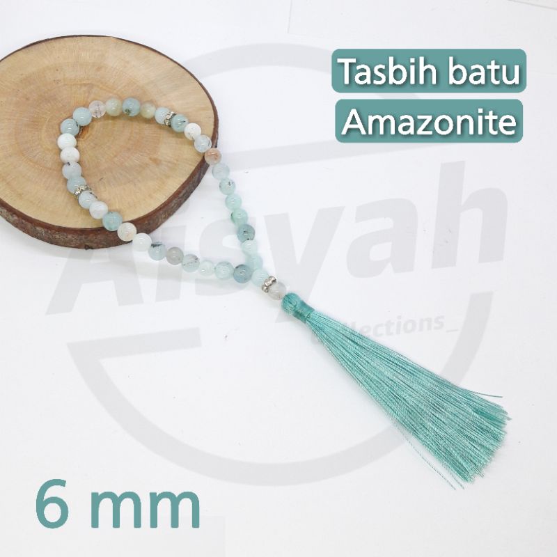Jual TASBIH BATU AMAZONITE 33 BUTIR ORIGINAL STONE | Shopee Indonesia
