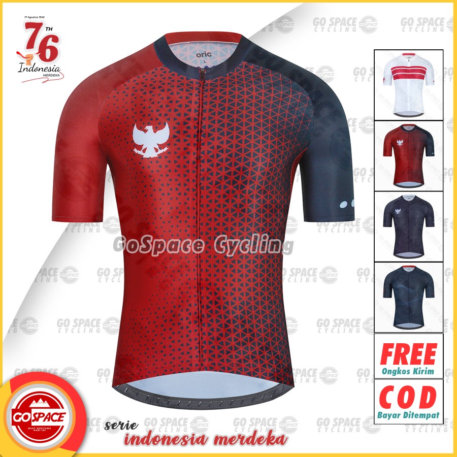 Jual ZUKO JERSEY SERIE INDONEISA MERDEKA SEPEDA ROADBIKE CYCLING PRIA ...