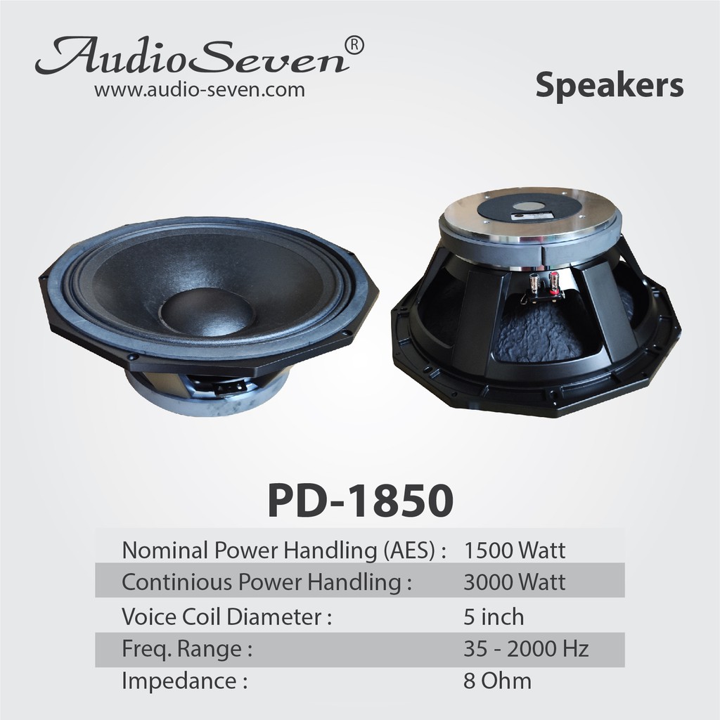 Speaker 18 hot sale inch audio seven