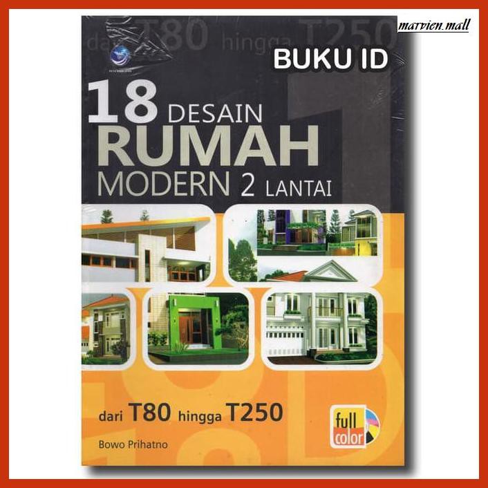 Jual Buku-arsitek- Buku 18 Desain Rumah Modern 2 Lantai -design ...