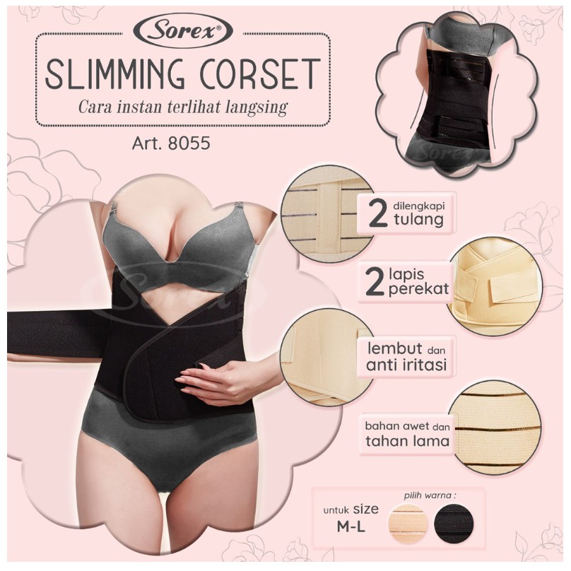 Sorex 8055 8056 Slimming Korset Stagen Korset Pelangsing Pasce Melahirkan CBKS