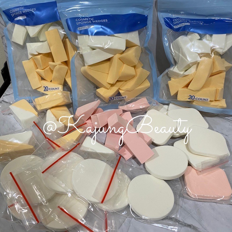 Jual Tammia VP2-20 Make Up Wedges Sponges isi 20 Value Pack