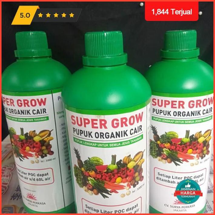 Jual Obat Super Grow/Pupuk Organik/Pupuk Cair/Pupuk Buah/Penyubur