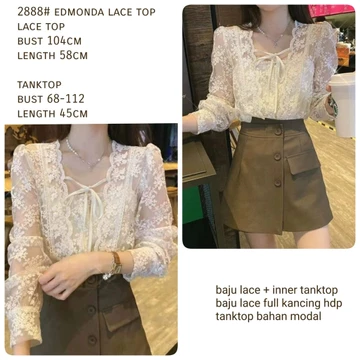 TM 2888 Blouse Edmonda Lace Top Import