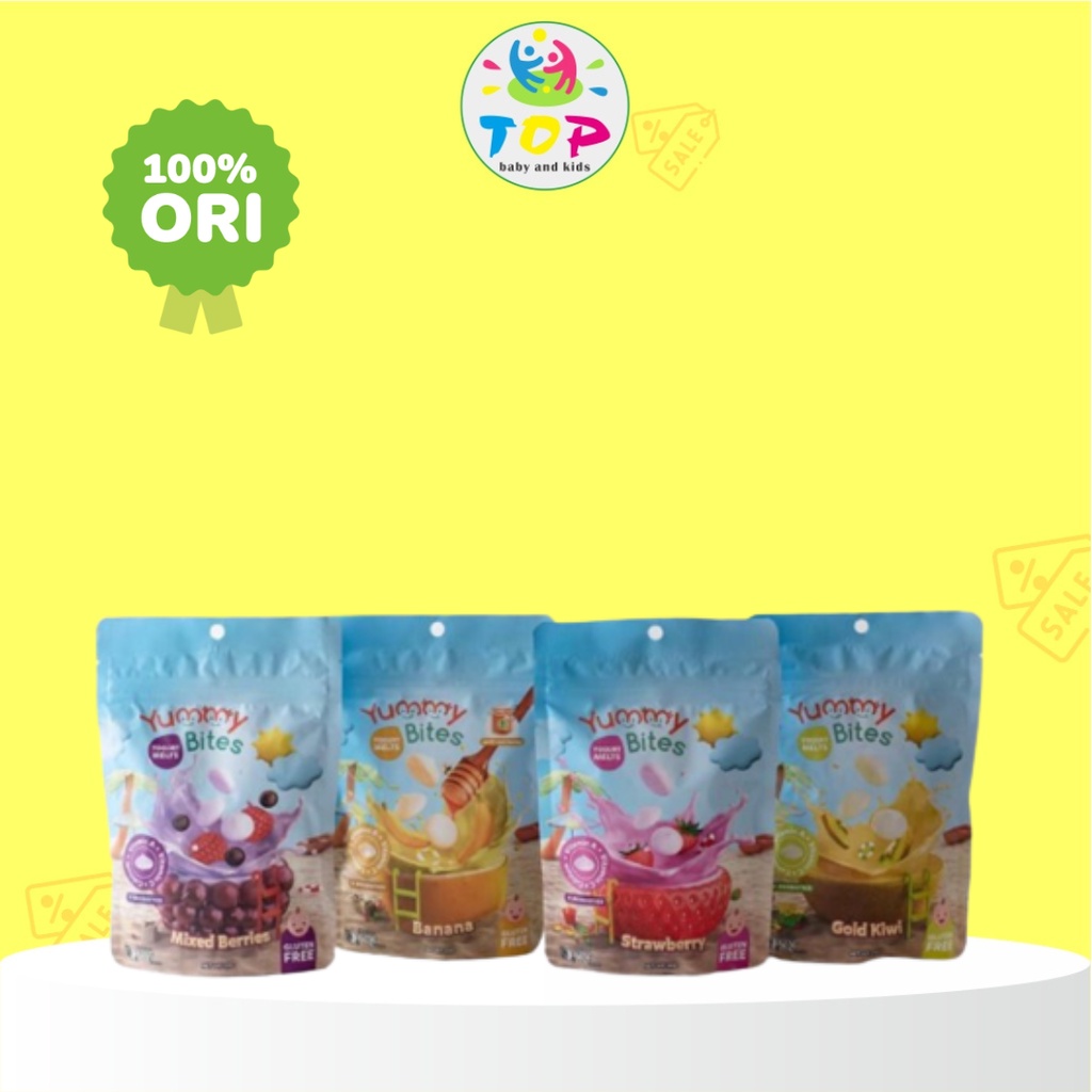 Jual TOP YUMMY BITES YOGURT MELTS 20GR (PILIH VARIAN DI VARIASI