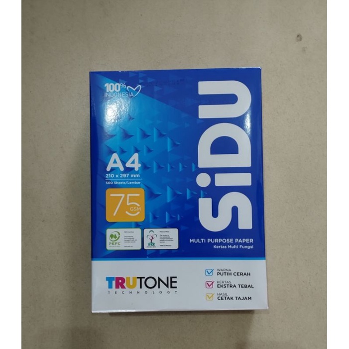 Jual Kertas Hvs A4 Sidu 75 Gram Shopee Indonesia