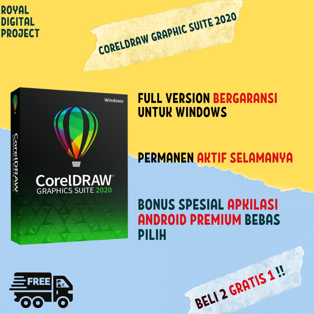 Jual Corel Draw 2020 Full Version - Aplikasi Grafik Desain Edit Gambar ...