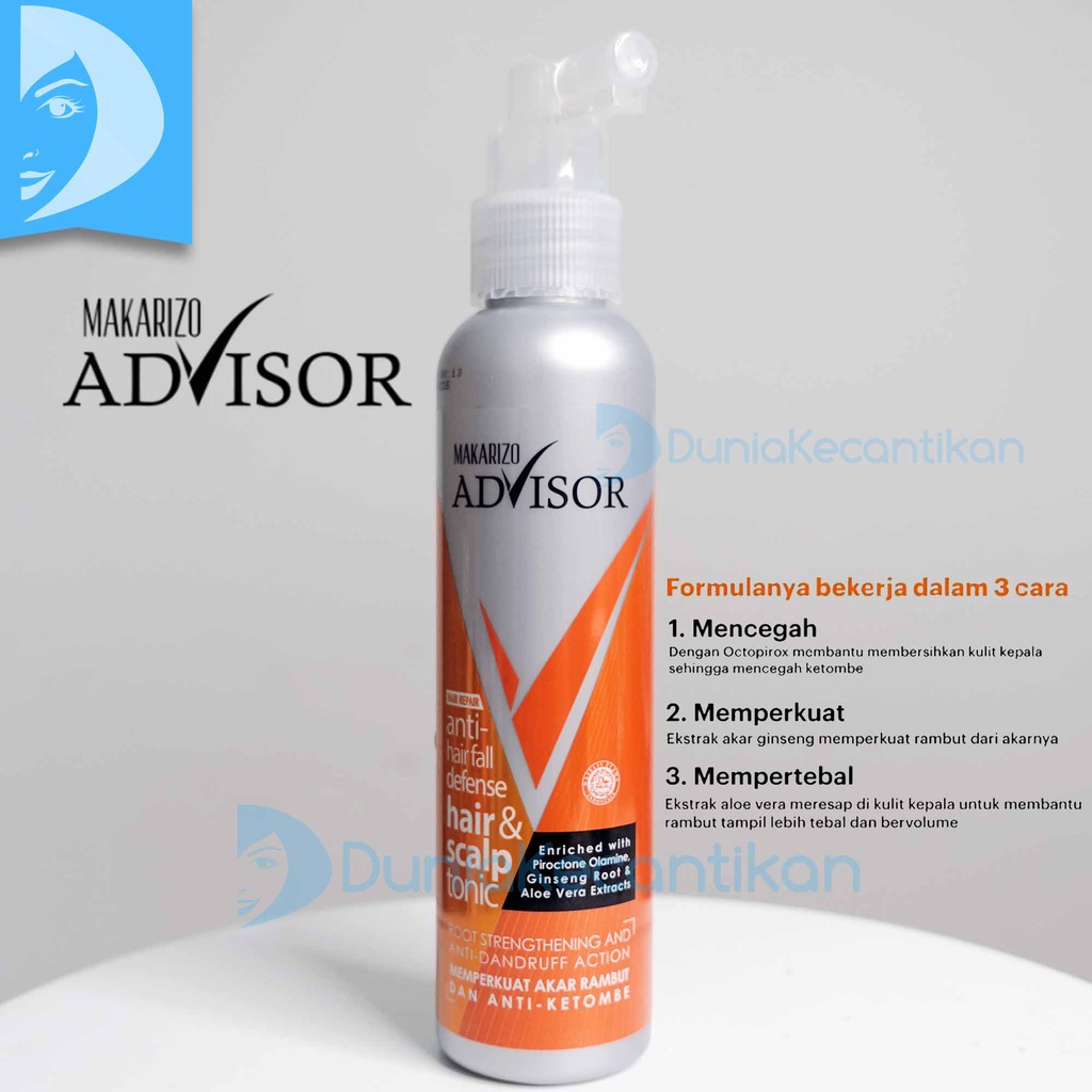 Jual MAKARIZO Advisor Hair & Scalp Tonic Perawatan Rambut Rontok dan ...