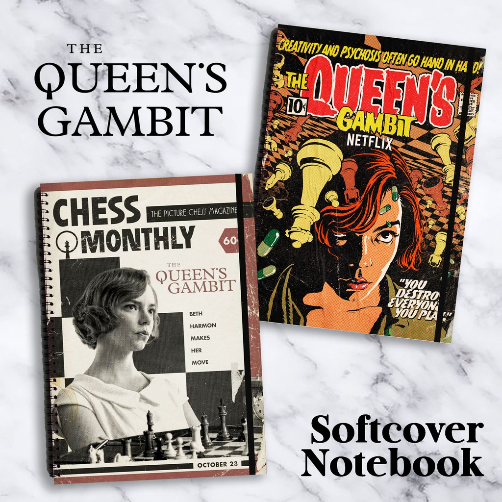 Jual QUEEN'S GAMBIT Netflix Spiral Notebook Diary Journal Buku Tulis ...