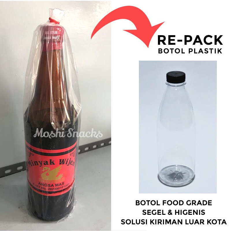 Jual Minyak Wijen Angsa Mas Besar Repack Botol Plastik Asli Bangka ...
