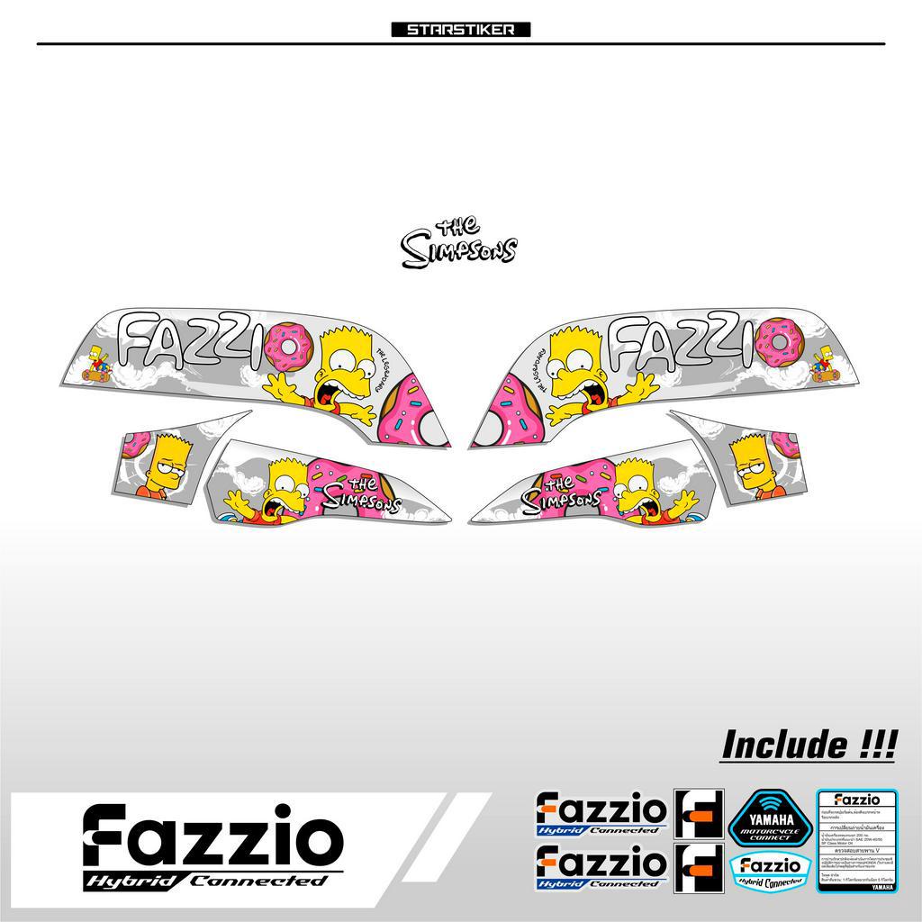 Jual FZ7 / STRIPING / STICKER FAZZIO THE SIMPSON / STIKER LIST SIMPLE ...