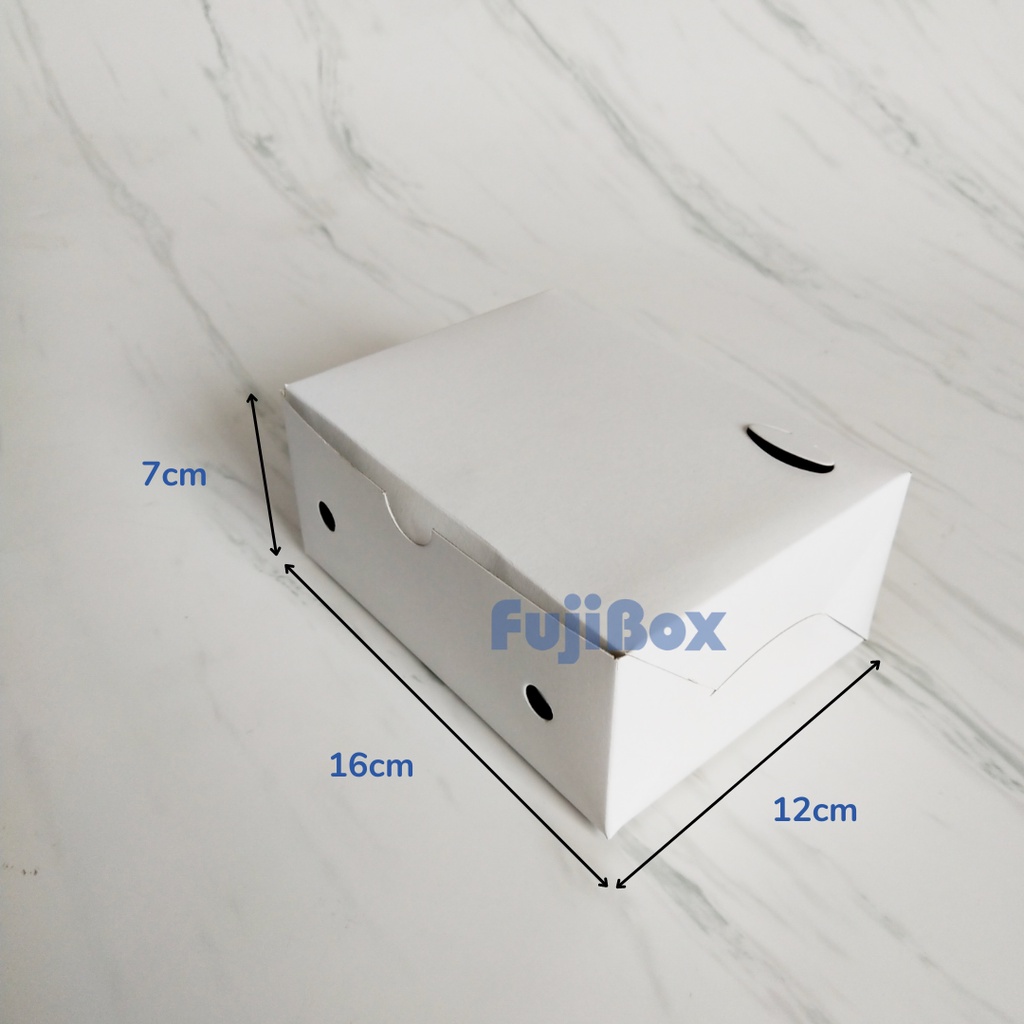 Jual ( 10 PCS ) DUS KOTAK PUTIH POLOS 12 X 16 X 7 | Shopee Indonesia