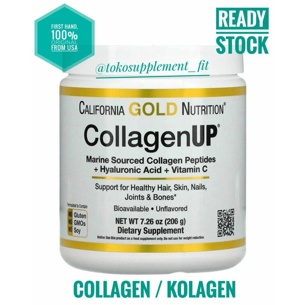 Jual California Gold Nutrition Collagen UP, Marine Hydrolyzed Collagen ...